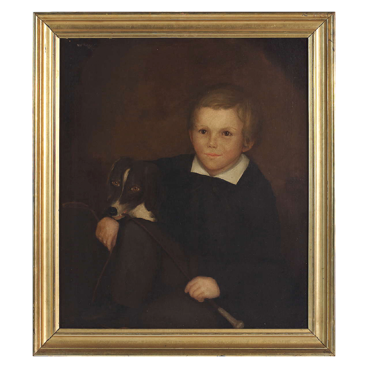 Portrait of a Boy and his Dog