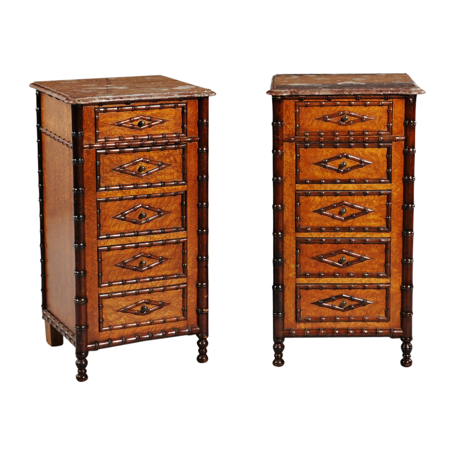 pair-of-faux-bamboo-marble-topped-tall-chests