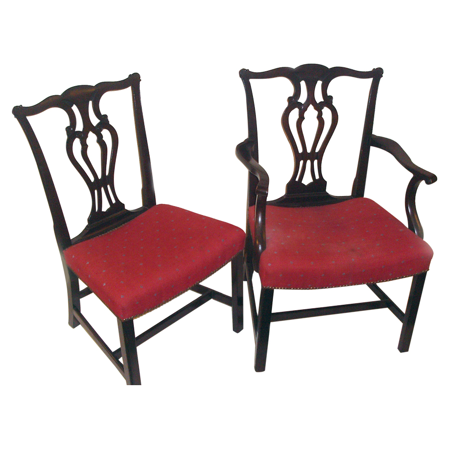 Set of 4 Georgian dining chairs