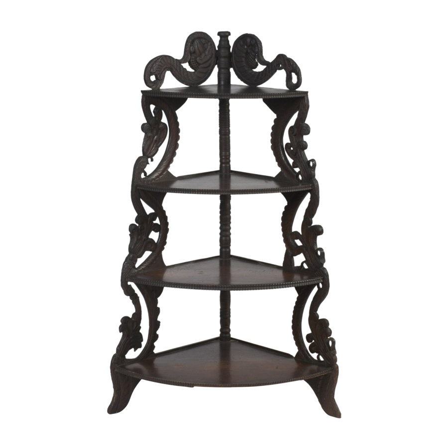Carved Etagere